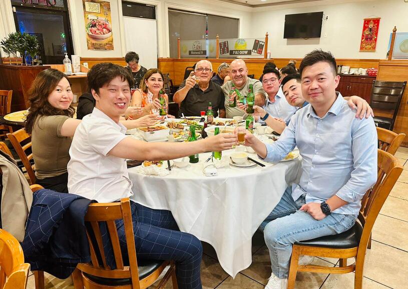 Dinner with clients Dinner with clients