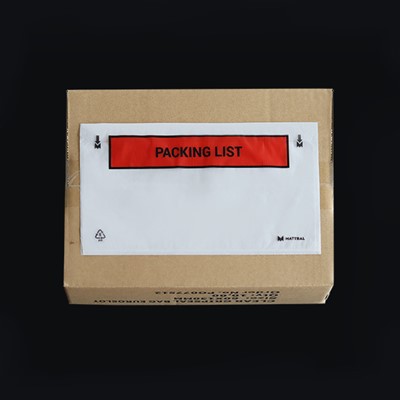 Sobre de llista d'embalatge autoadhesiu